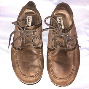OLUKAI KUPA'A MENS BROWN LEATHER/SUEDE LACE OXFORD